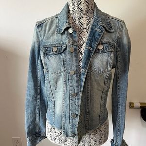 small denim jacket - raw edge blank NYC